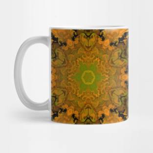 Psychedelic Hippie Yellow and Green Mug